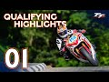 Free practice  qualifying 1  highlights  2024 isle of man tt races