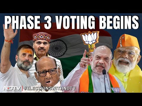 Lok Sabha Elections 2024 | Phase 3 Voting Begins In 11 States, Union Territories | NDTV Live @NDTV