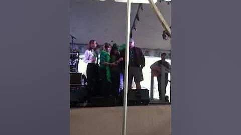 Beachmaster Stack & his lasses doing "Charlie on t...