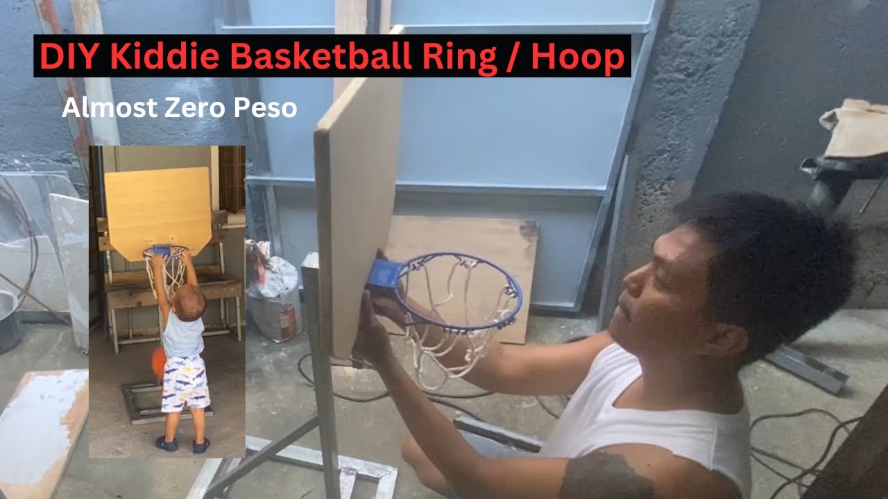 DIY Kiddie Basketball ring / Basketball hoop for kids - YouTube