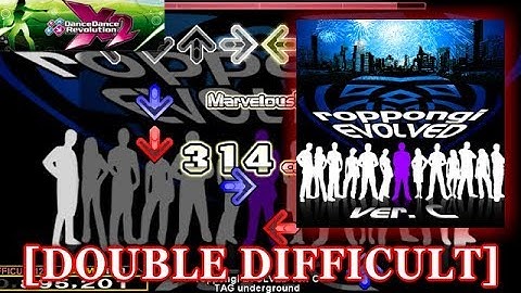 【DDR X2】 roppongi EVOLVED ver.C [DOUBLE DIFFICULT] 譜面確認＋クラップ