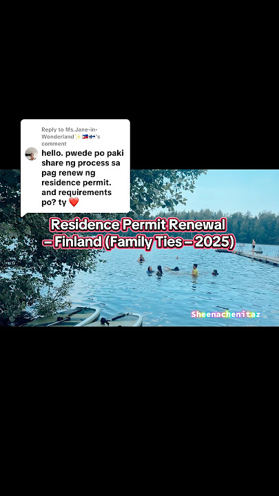 Replying to @Ms.Jane-in-Wonderland✨🇵🇭🇫🇮 #renewal #residencepermit #finland #work #familyties