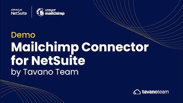Mailchimp Connector for NetSuite | Seamless Customer, Product & Order Sync by Tavano Team - DEMO