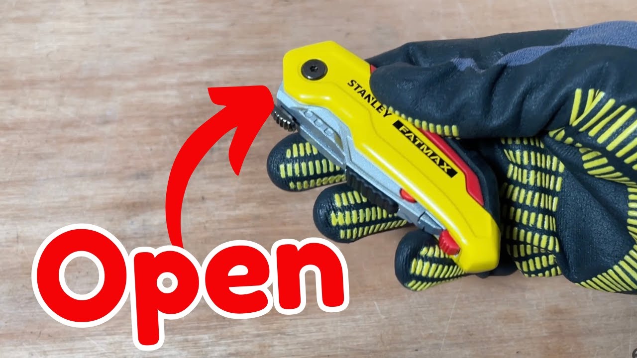 How To Open The Stanley FATMAX Folding Retractable Blade Utility Knife how-to-open-the-stanley-fatmax-folding-retractable-blade-utility-knife