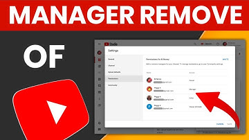 Youtube manager kaise remove kare | How to enable add or remove manager in youtube