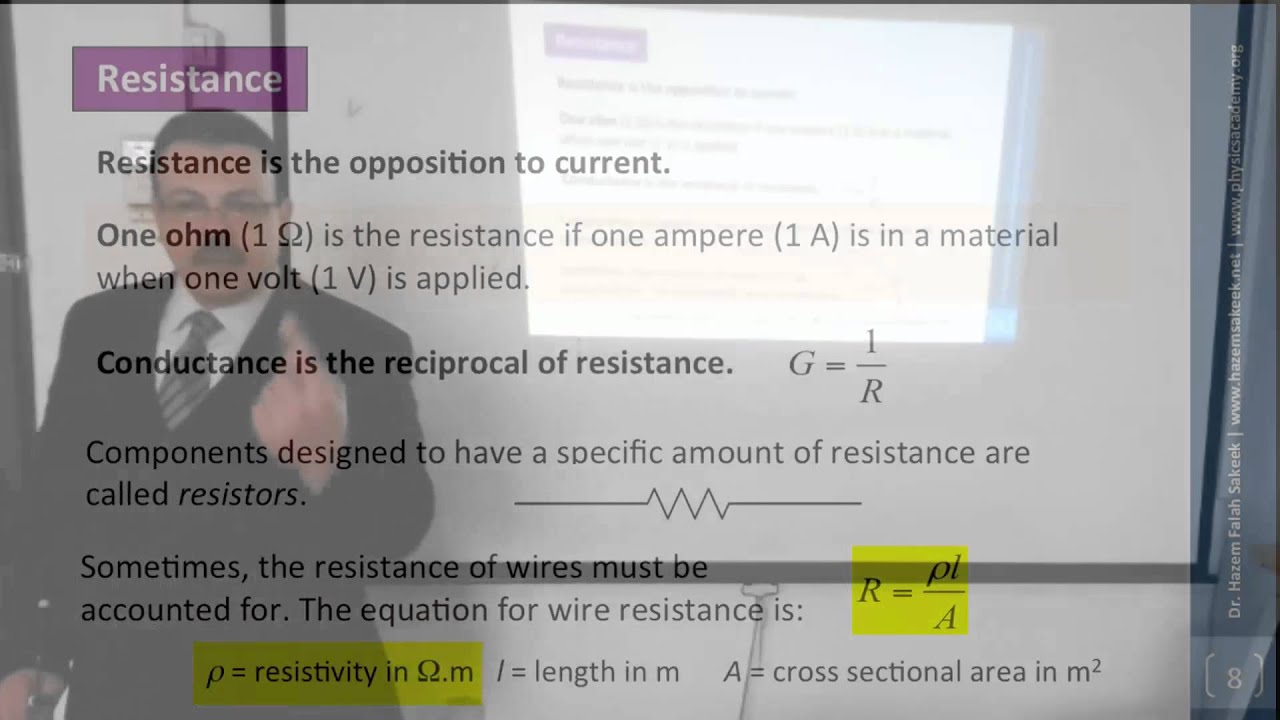 محاضرة 1 إلكترونيات: أساسيات الدوائر الكهربية الجزء الأول