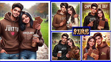 Create 3D Ai Happy chocolate 🍫 day | image creator 2024 | happy chocolate day| bing image creator