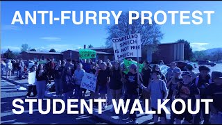 Anti-Furry Student Walkout Protest at Mt Nebo Middle School in Payson Utah