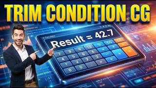 Trim Condition Cg Calculator — How to Use It | Engineering Tool