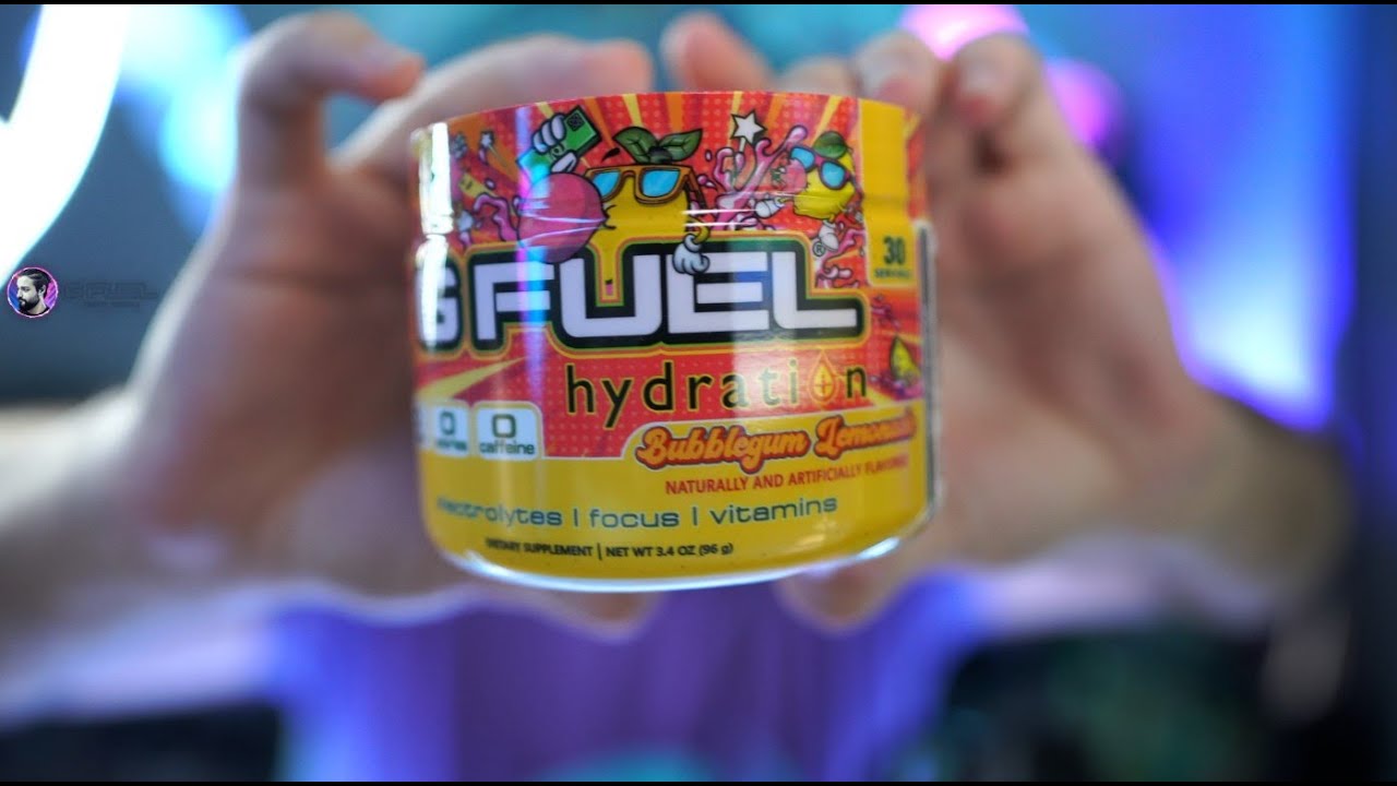 G FUEL "BUBBLEGUM LEMONADE" HYDRATION FORMULA REVIEW!