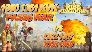 [라이즈 오브 킹덤즈]1960 1361 VS 1302 1008 1307 1959 KVK Pass6 HOT War