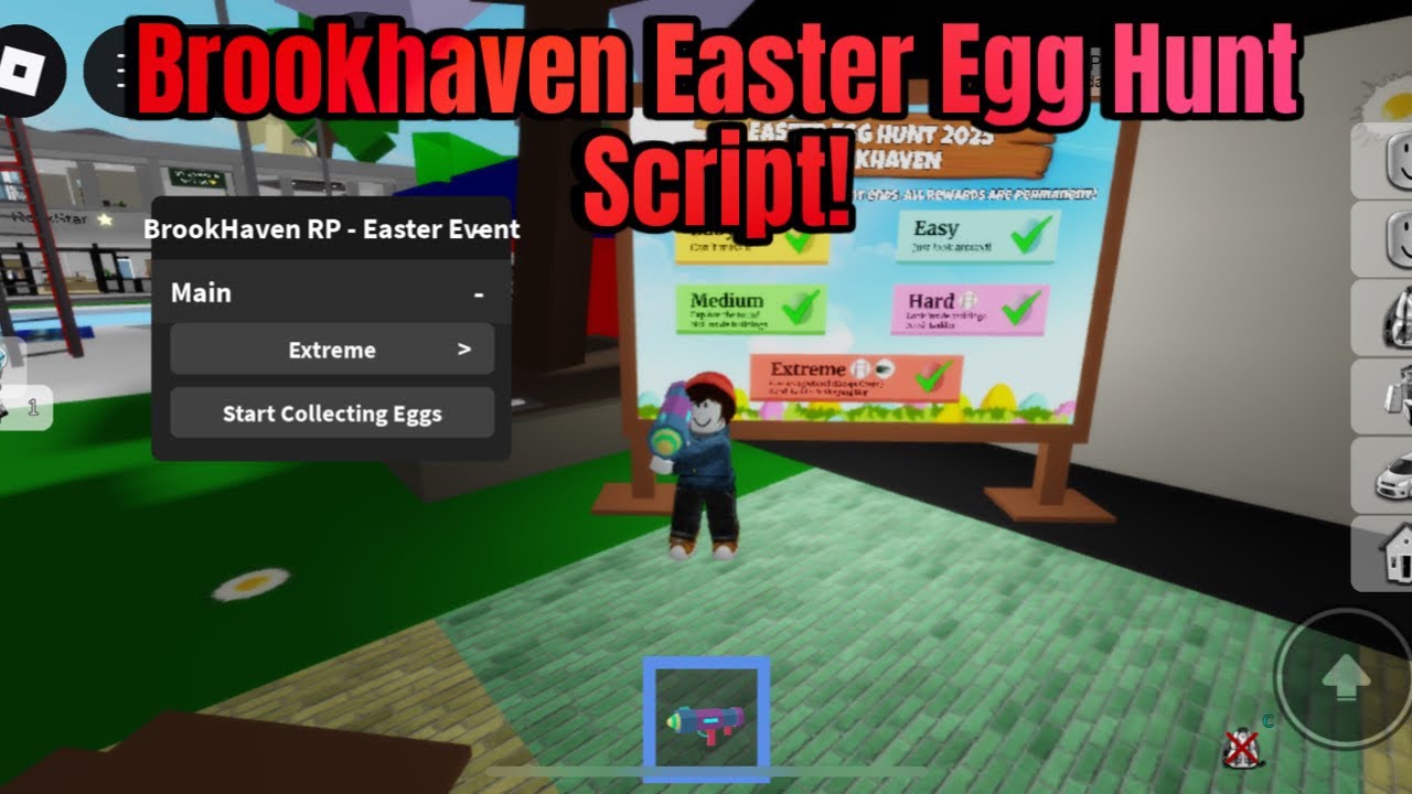 Brookhaven Easter Egg Hunt Event Script | Collect All Eggs! | Keyless ...