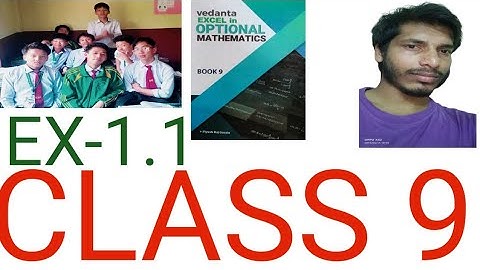 class 9 || vedanta excel in optional mathematics || EX-1.1 || relation and functions ||