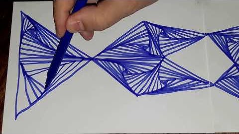 5,51 Meters of Triangle patterns #easydrawing