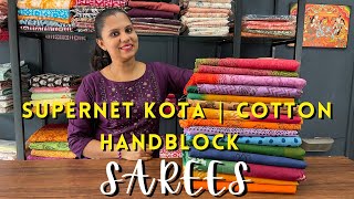 Supernet Kota | Cotton Handblock Sarees | Nayana Limitless screenshot 3