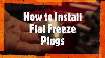 How to install a flat freeze plug. #diy #freezeplug #howto