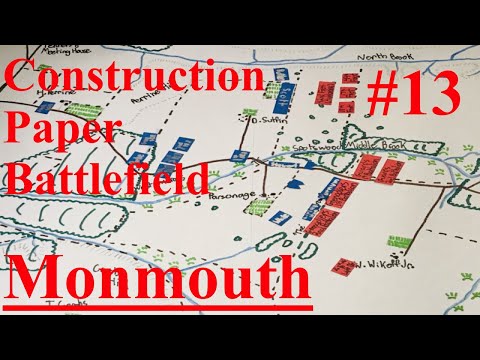 Monmouth Animated Battle Map! - Construction Paper Battlefield #13