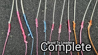 11 ways The best knots connect braided To fluorocarbon leader