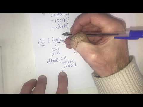 Thumbnail for Simple Titration Style Question 3 (Acid / Base Calculation)
