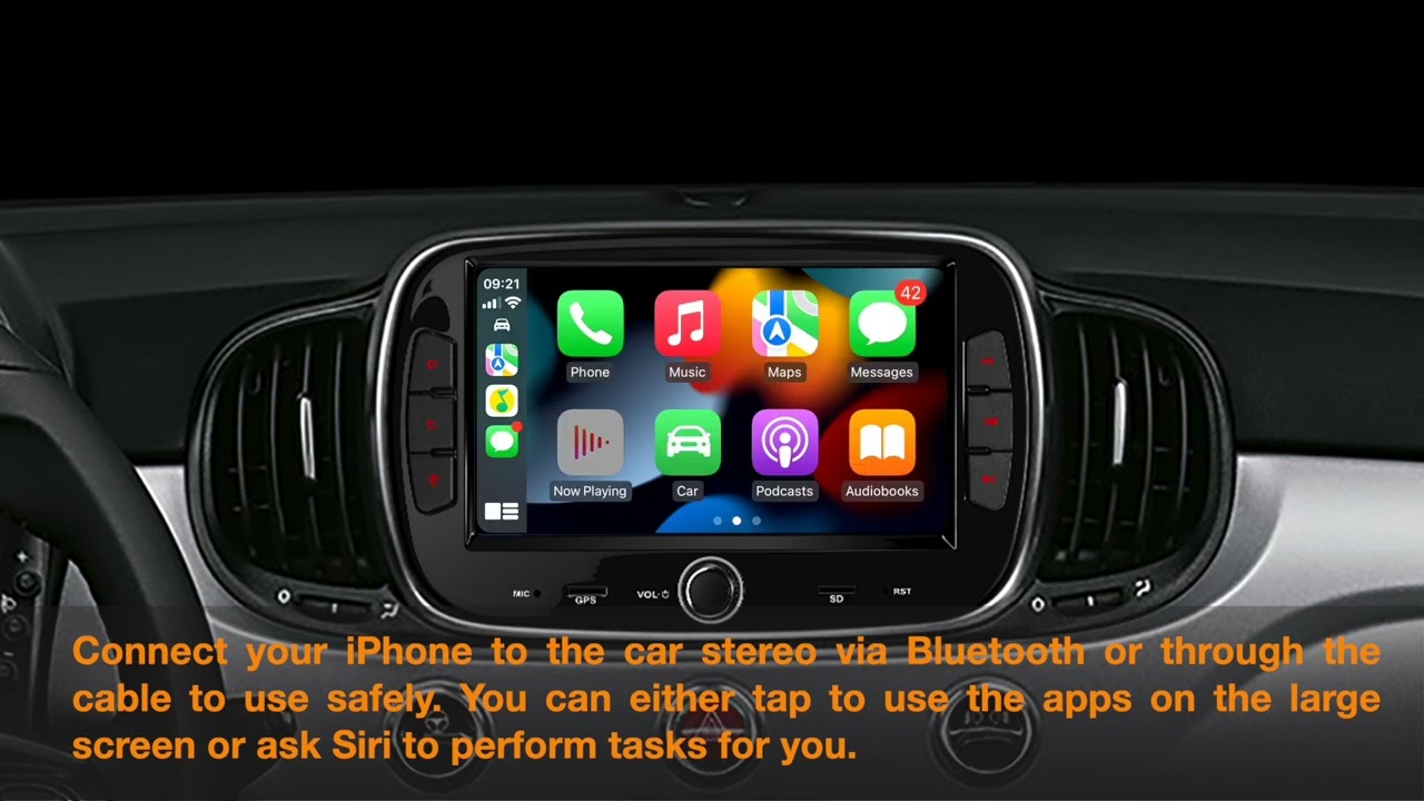 FIAT500 純正モニター FIAT500純正7インチUconnect付車に