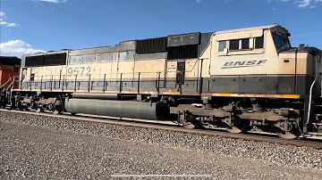 BNSF #6335 Leading & NB Empty Energy Coal TrIn With Executive MAC Unit 6/26/23