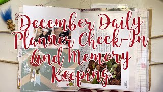 December Daily Planner Check-In and Memory Keeping