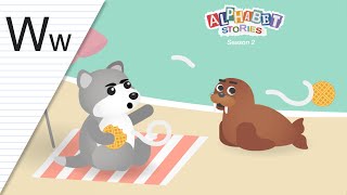 Letter W | English Alphabet Stories | Preschool Vocabulary Learning for Toddlers and Kids