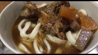 牛すじ煮込みうどんで飲んでみた