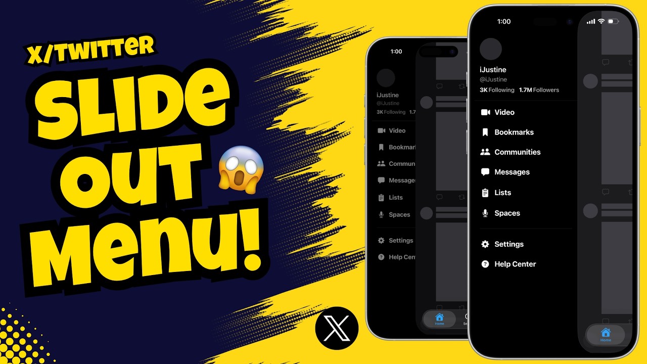 X App's New Slide Out Menu Using SwiftUI | Xcode 26 - YouTube