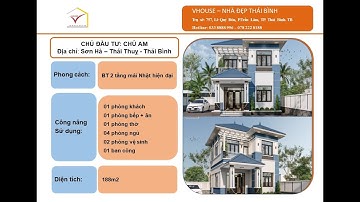 SỐ 47 - Công trình biệt thự 2 tầng mái Nhật ( 04 PHÒNG NGỦ ) #nha2tangdep #nhamainhathiendaidep