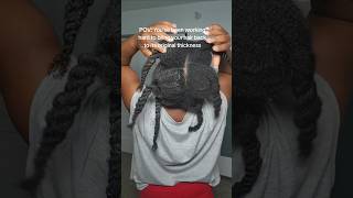 #naturalhair #shorts #hair #lengthretention #thickhair #healthyhair #blackhair #type4hair #fyp