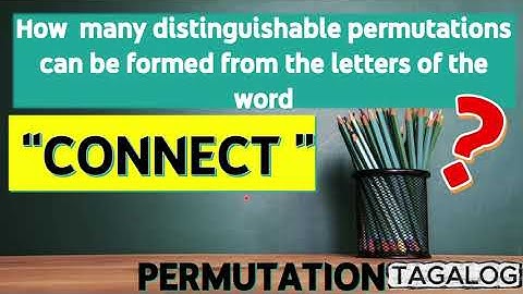 How to Find the Number of Distinguishable Permutations of the Word ‘CONNECT’? #permutation