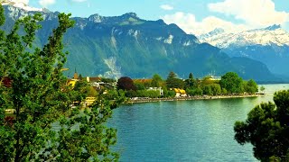 Swiss Train Ride with Views of Lake Geneva and the French Alps (Samsung S21 Ultra HDR10+ 4k  S5K3J1)