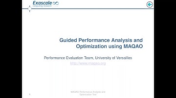 Guided Performance Analysis and Optimization using MAQAO