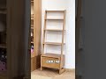 Space-Saving Wooden Truss Shelf &amp; Drawer: Perfect for Small Apartments