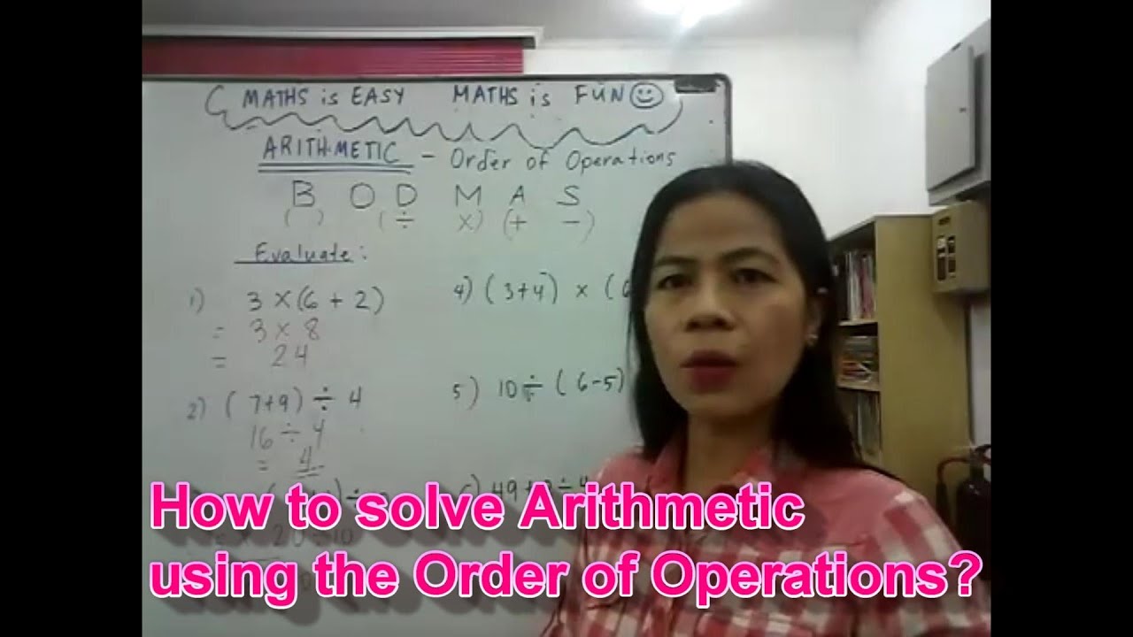 How to solve arithmetic the order of operations youtube