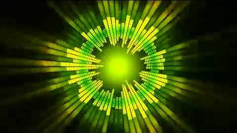 Abstract Sphere Audio Levels Motion Background