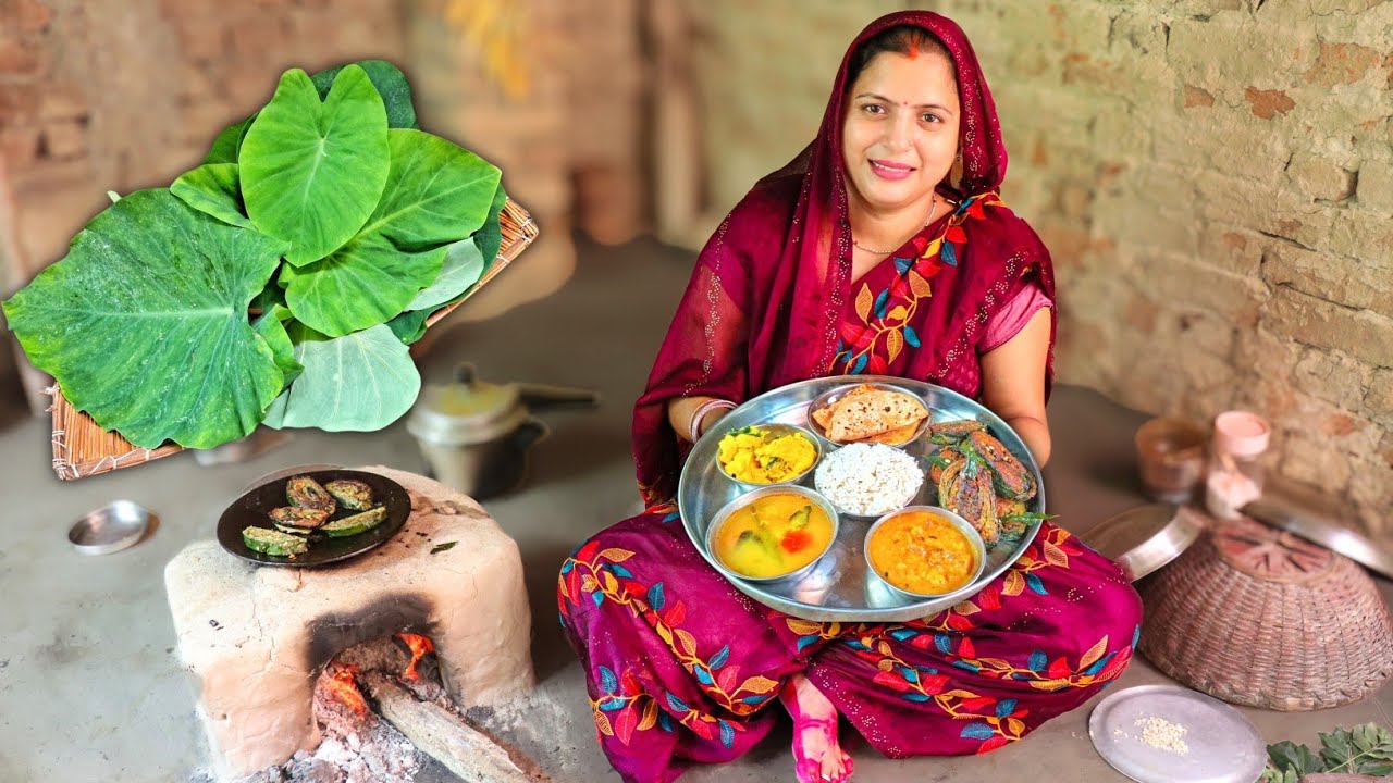 पितृ पक्ष पर थाली में क्या बनता है हमारे गाँव में | Village Cooking 🔥