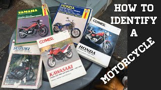 How to identify a Motorcycle Model Make Year