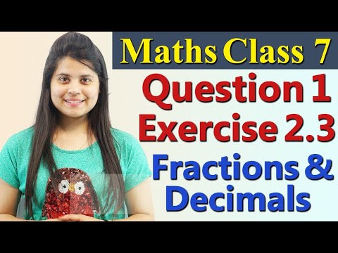 Question 1, Ex 2.3 - Fractions and Decimals - Chapter 2, Maths Class 7th - NCERT