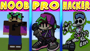 Minecraft Pixel Battle NOOB vs PRO vs HACKER FNF Neo Boyfriend