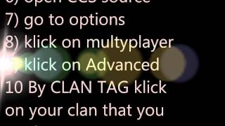 How to create/make a clan on CSS (2012) + how you see it IN-GAME