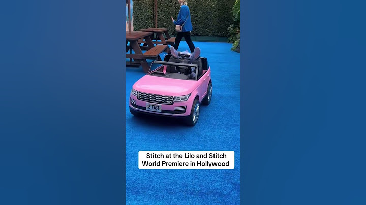 Stitch at the Lilo and Stitch movie World Premiere in Hollywood #liloandstitch #disneymovies