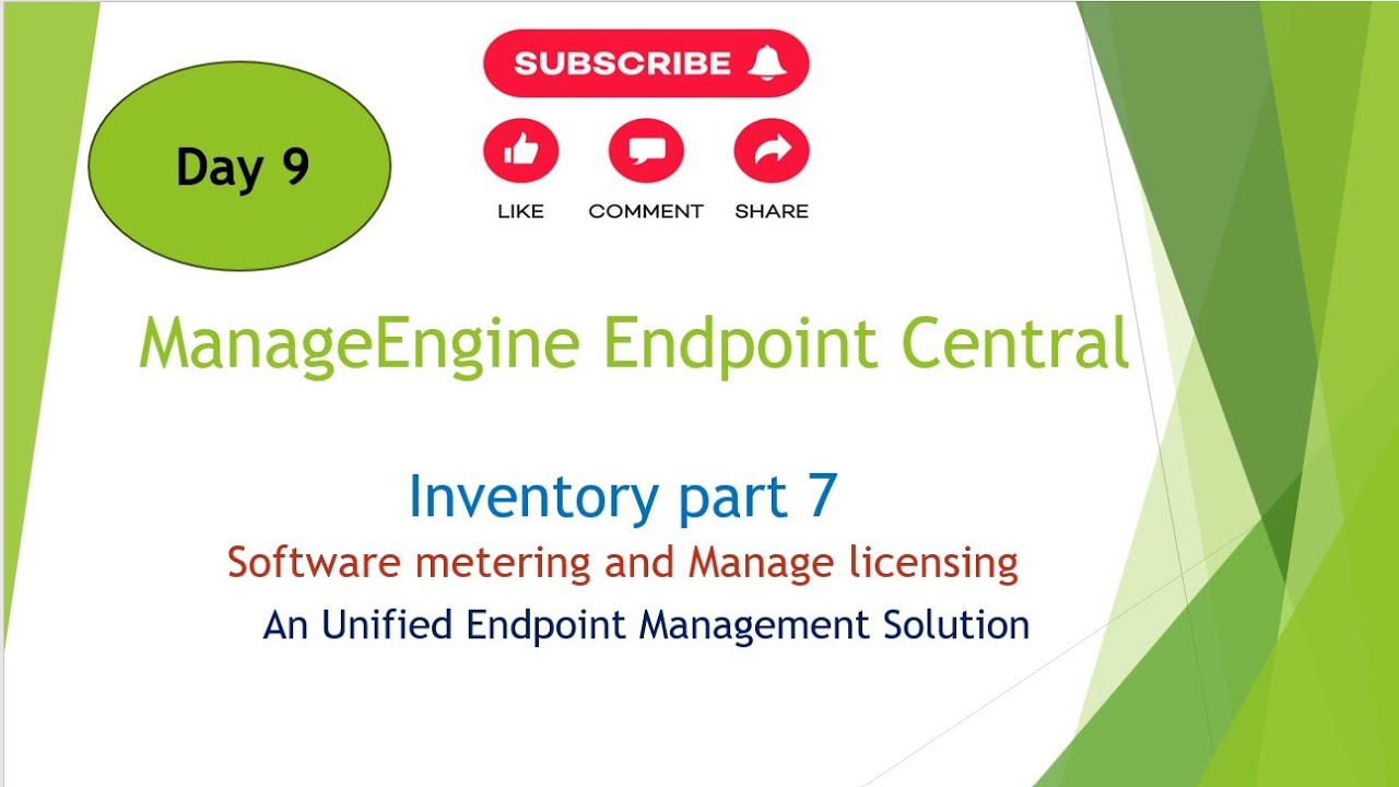 Software Metering and Manage Licensing in ManageEngine Endpoint Central ...