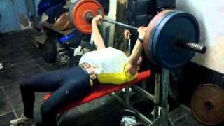 bench press 140*19 (track and field) new PB