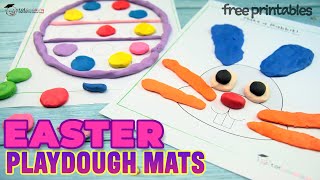 Easter FREE Playdough Mats - Totschooling
