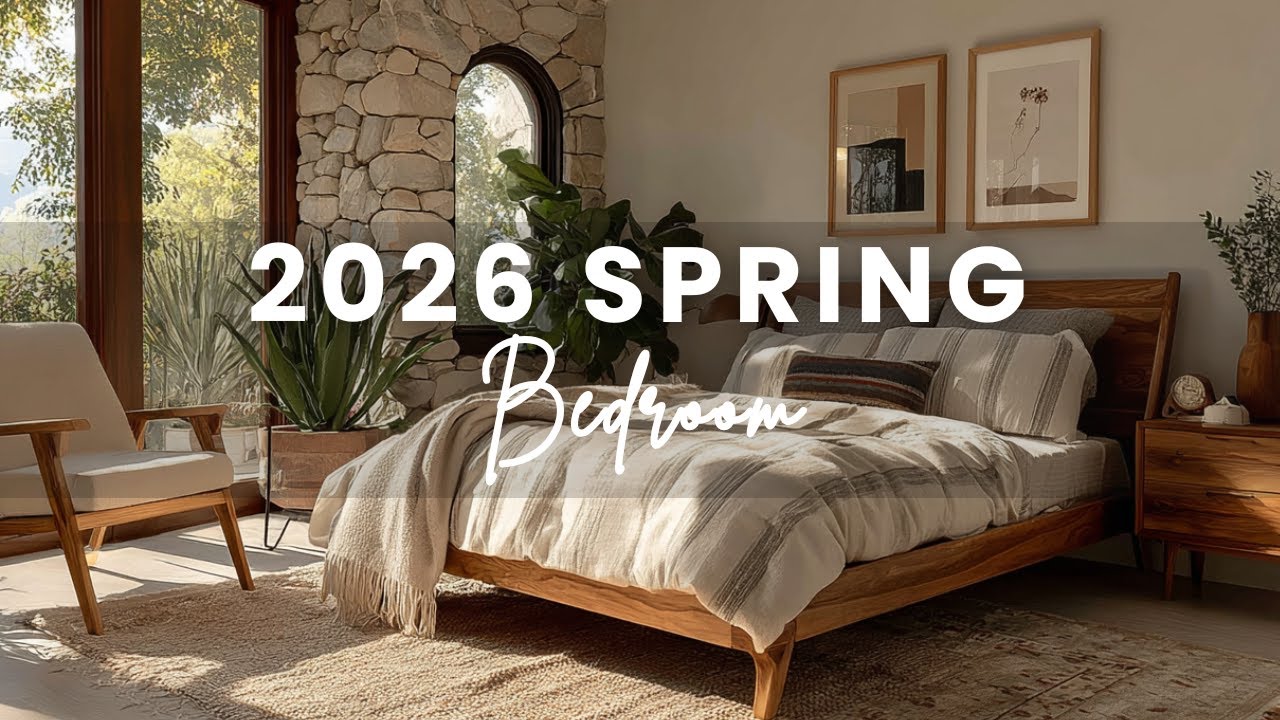 2026 Minimalist Bedroom 🌸 Modern Early Spring Decorating Ideas