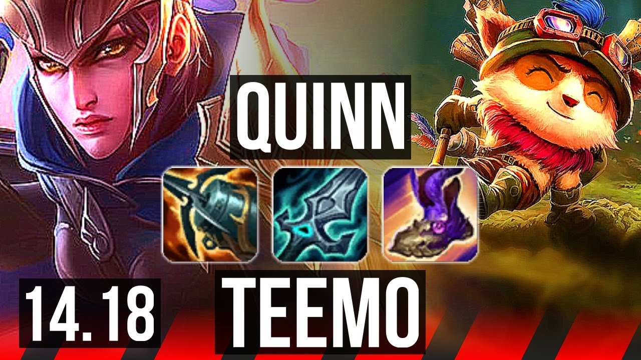 QUINN vs TEEMO (TOP) | 6/1/9, 500+ games | EUW Master | 14.18