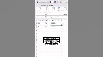 Preenchimento Relâmpago com Excel | #shorts