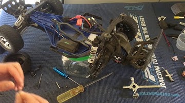 Traxxas Slash 2WD Broken Rear Bearing Carrier Replacement, Applies to Stampede, Rustler, and Bandit